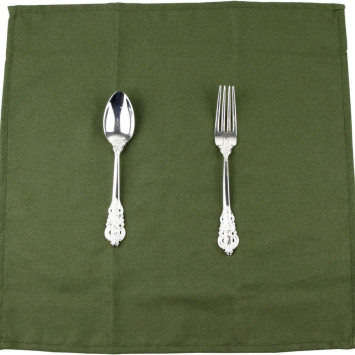 Moss green napkin