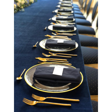 Navy blue napkin