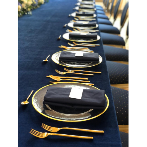 Navy blue napkin