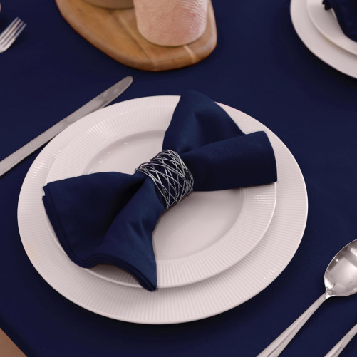 Navy blue napkin