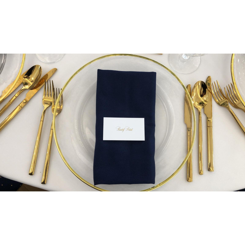Navy blue napkin