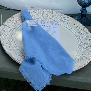 Light blue napkin
