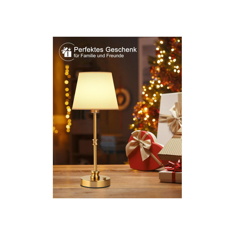 LED lamp white gold smooth