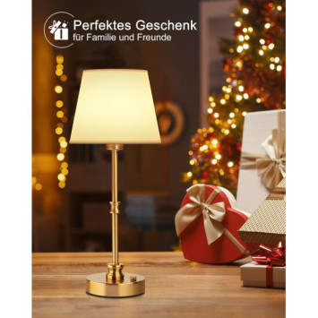 LED lamp white gold smooth