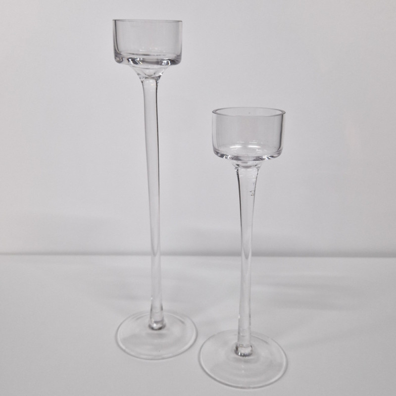 Candlestick on a stem for tealight 20cm / Set of 4