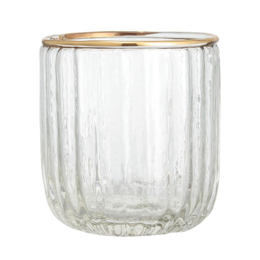 Candlestick with gold rim