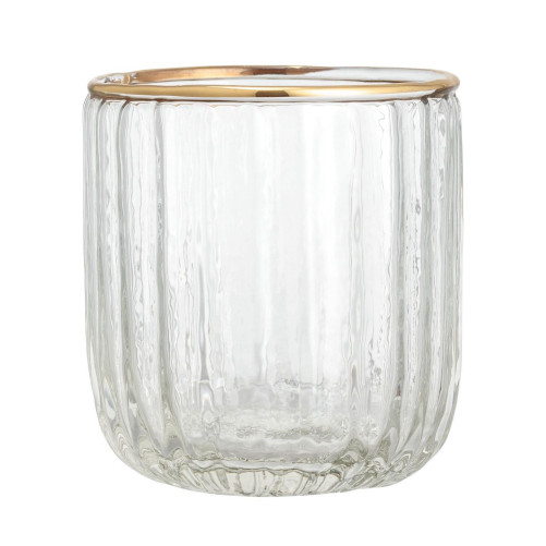 Candlestick with gold rim