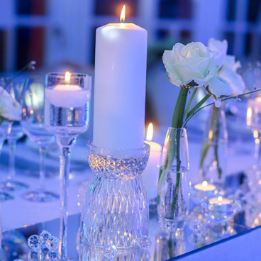 Svietnik/váza krištáľová