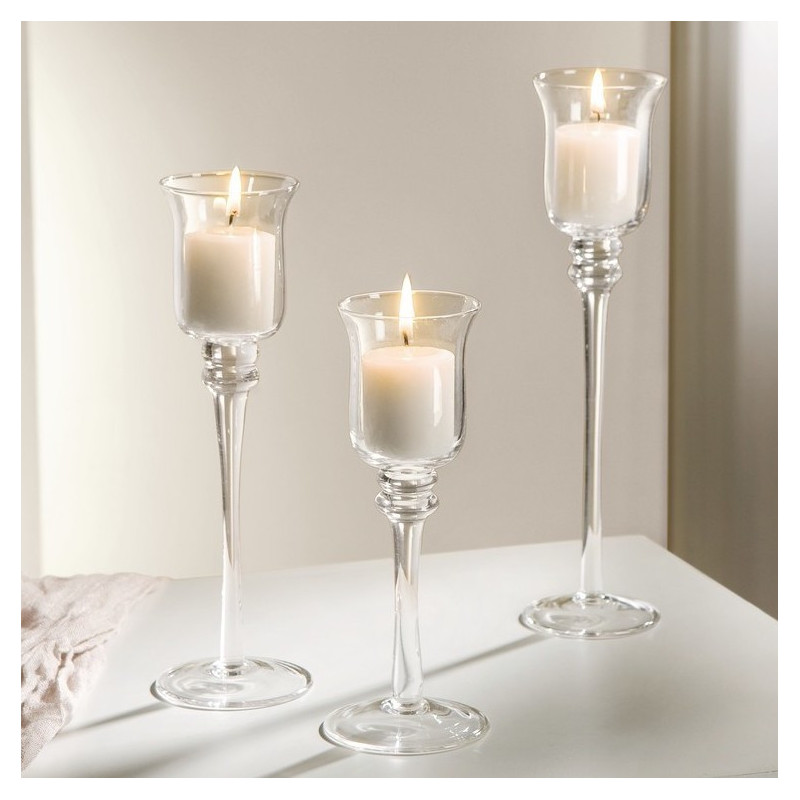Candlesticks on a stem - trio