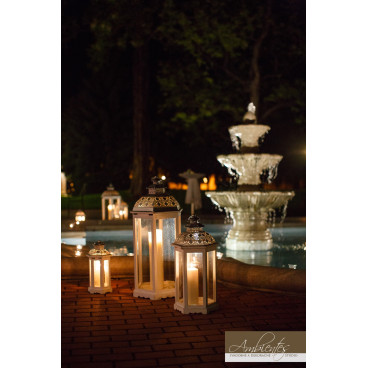 Lampáše biele - set 3 veľkosti