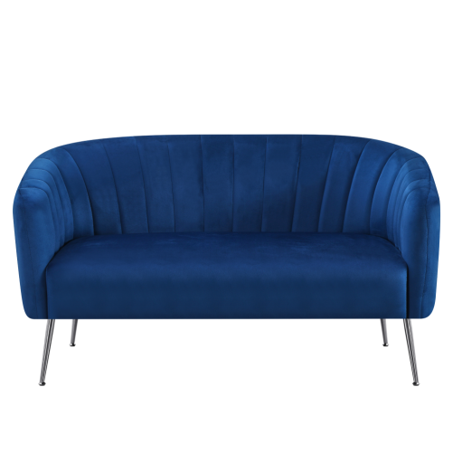 2-seater sofa, darkblue velvet