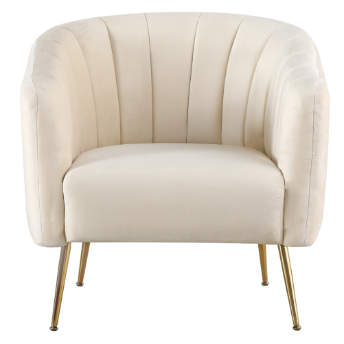 Kreslo beige zamatové