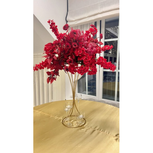 Metal stand gold - hourglass