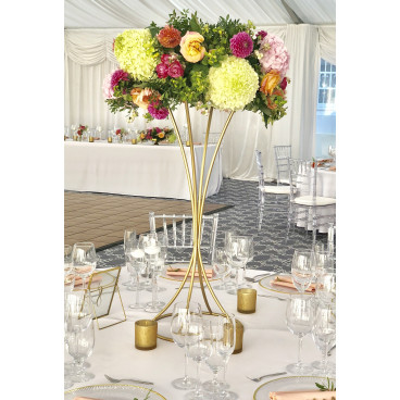 Metal stand gold - hourglass