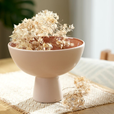 Bowl on a leg - beige