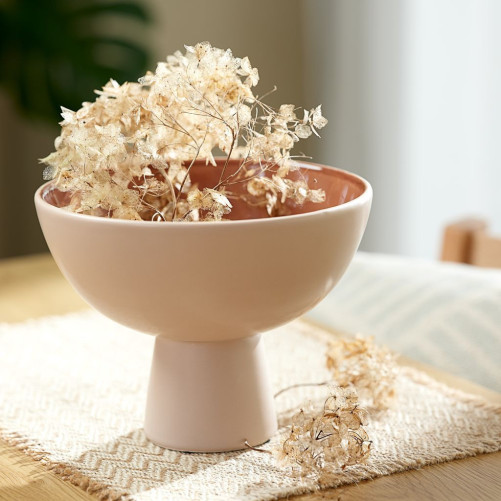 Bowl on a leg - beige