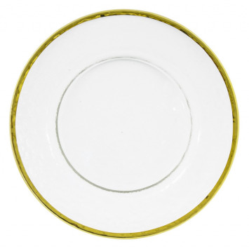Club plate with gold rim