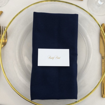 Club plate with gold rim