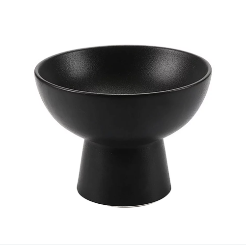 Bowl on a leg - black