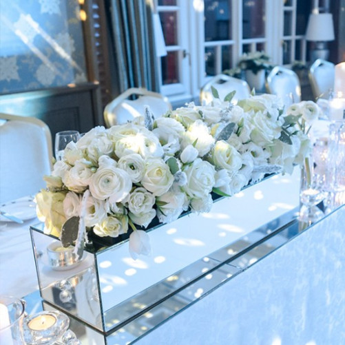 Long mirror pedestal