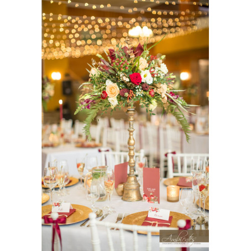 Gold Flower Stand (58cm)