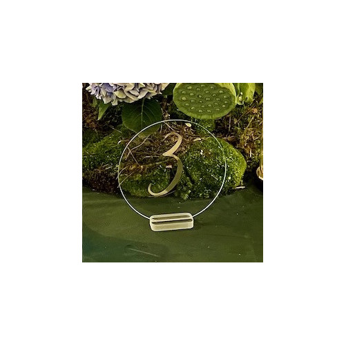 Table numbers circle - gold