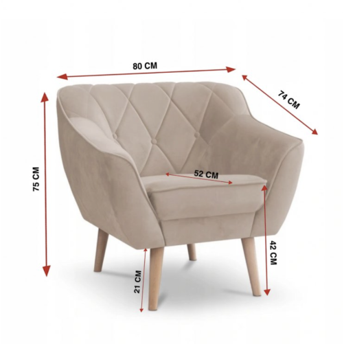 Beige armchair