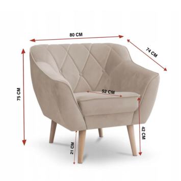 Beige armchair
