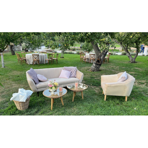 2-seater sofa cappuccino