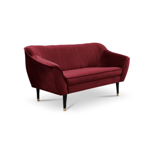 2-seater sofa burgundy