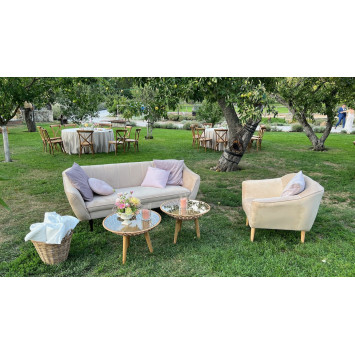 3-seater sofa cappuccino