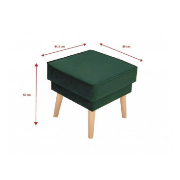 Green footstool