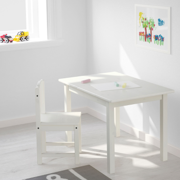 Children's wooden chair white