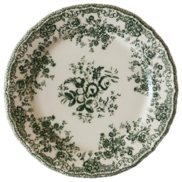 Zelený majolikový tanier 27cm