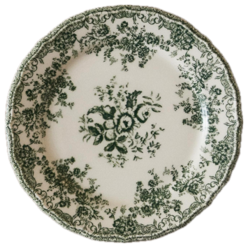 Zelený majolikový tanier 27cm