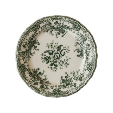 Green majolica plate - small