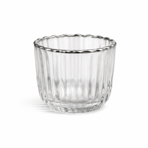 Candlestick with silver rim