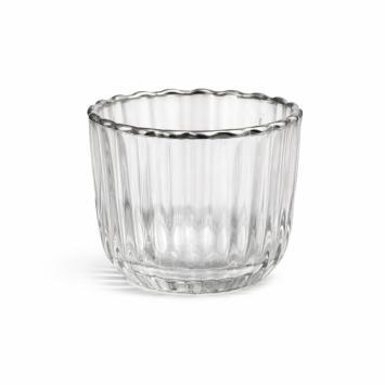 Candlestick with silver rim