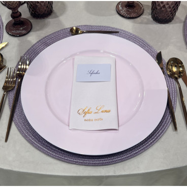 Klubový tanier ružový