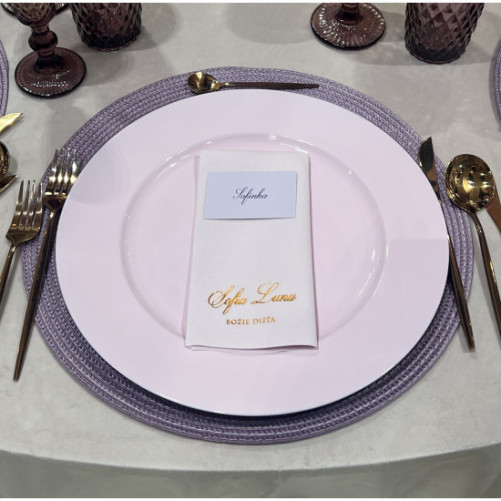 Klubový tanier ružový