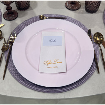 Klubový tanier ružový