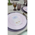 Pink club plate