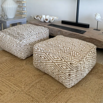 Geometric pouf II