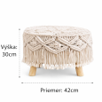 Taburetka boho nízka