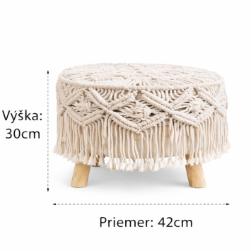 Low boho stool
