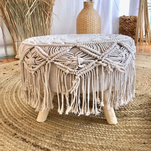 Low boho stool