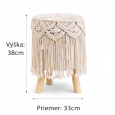 Taburetka boho vysoká