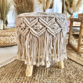 Tall boho stool