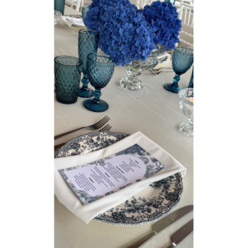 Majolikový tanier modrý 27cm 4