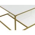 Coffee table white-gold 70x110cm Coffee table white-gold 70x110cm